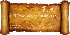 Büchelmayer Atália névjegykártya